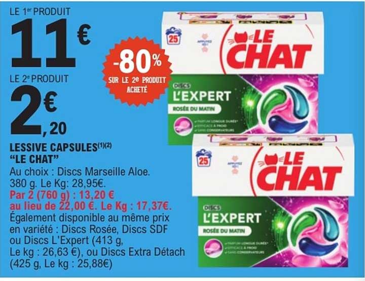 LESSIVE CAPSULES “LE CHAT”
