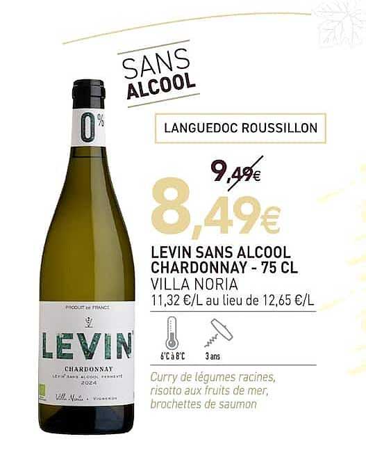 LEVIN SANS ALCOOL CHARDONNAY - 75 CL