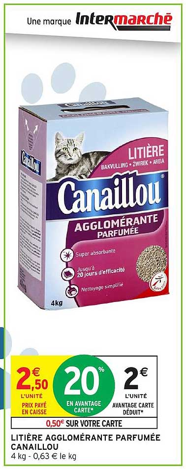 LITIÈRE AGGLOMÉRANTE PARFUMÉE CANAILLOU