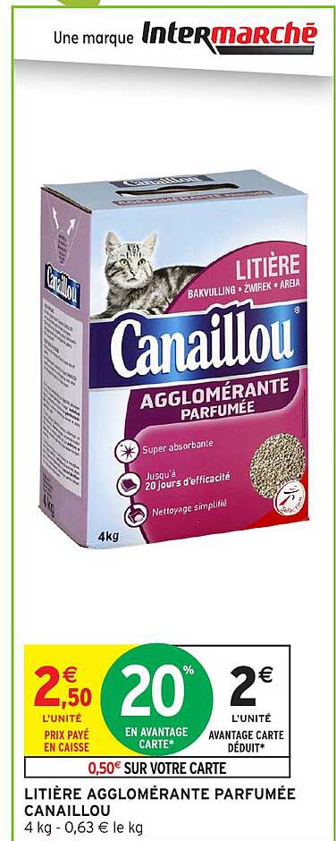 LITIÈRE AGGLOMÉRANTE PARFUMÉE CANAILLOU