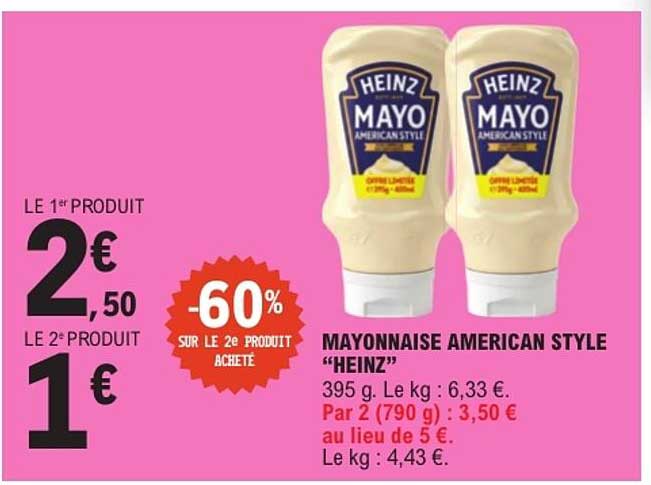 MAYONNAISE AMERICAN STYLE “HEINZ”