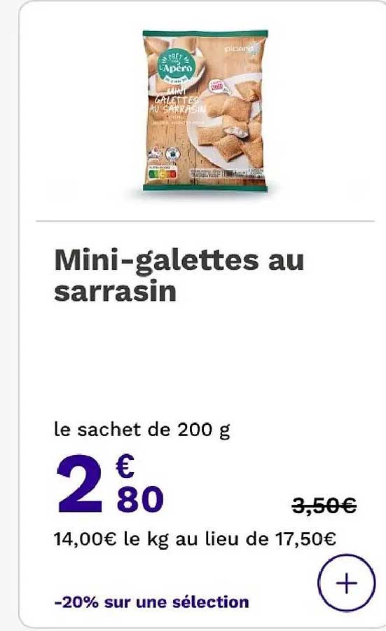 Mini-galettes au sarrasin