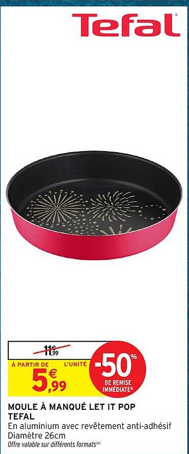 MOULE À MANQUÉ LET IT POP TEFAL