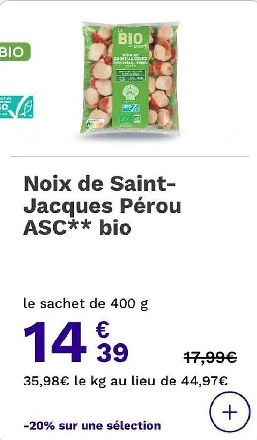 Noix de Saint-Jacques Pérou ASC** bio