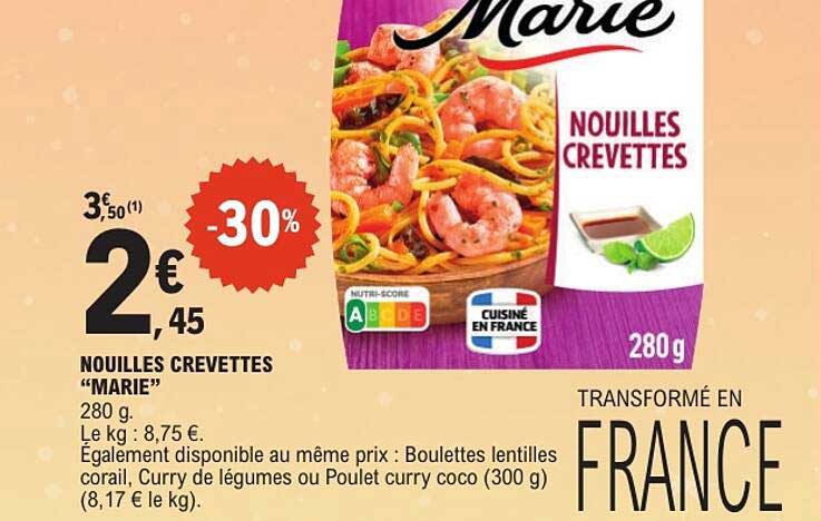NOUILLES CREVETTES "MARIE"