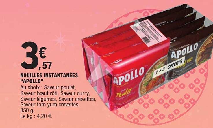 NOUILLES INSTANTANÉES "APOLLO"