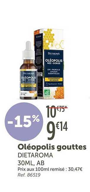 Oléopolis gouttes DIETAROMA 30ML, AB