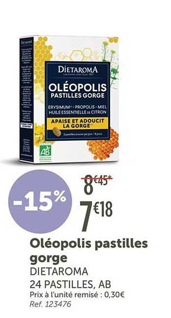 Oléopolis pastilles gorge