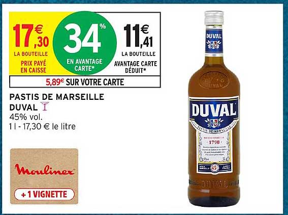 PASTIS DE MARSEILLE DUVAL