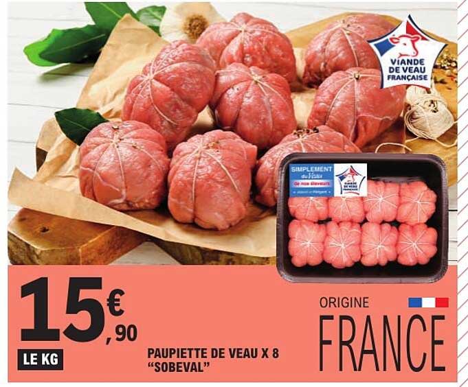 PAUPIETTE DE VEAU X 8 «SOBEVAL»