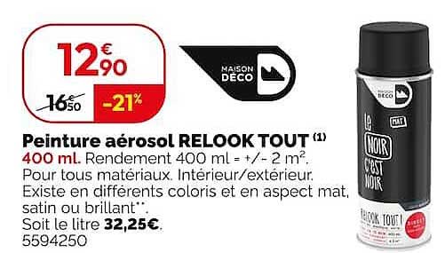 Peinture aérosol RELOOK TOUT