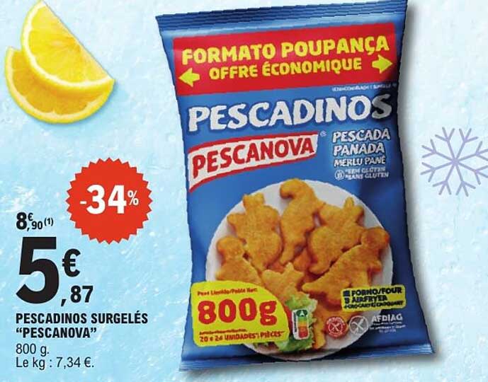 PESCADINOS SURGELÉS "PESCANOVA"