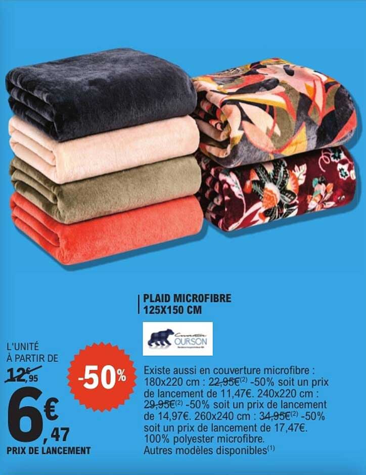 PLAID MICROFIBRE 125X150 CM