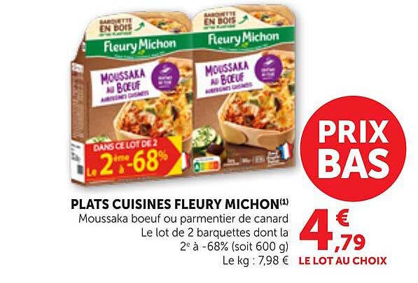 PLATS CUISINES FLEURY MICHON