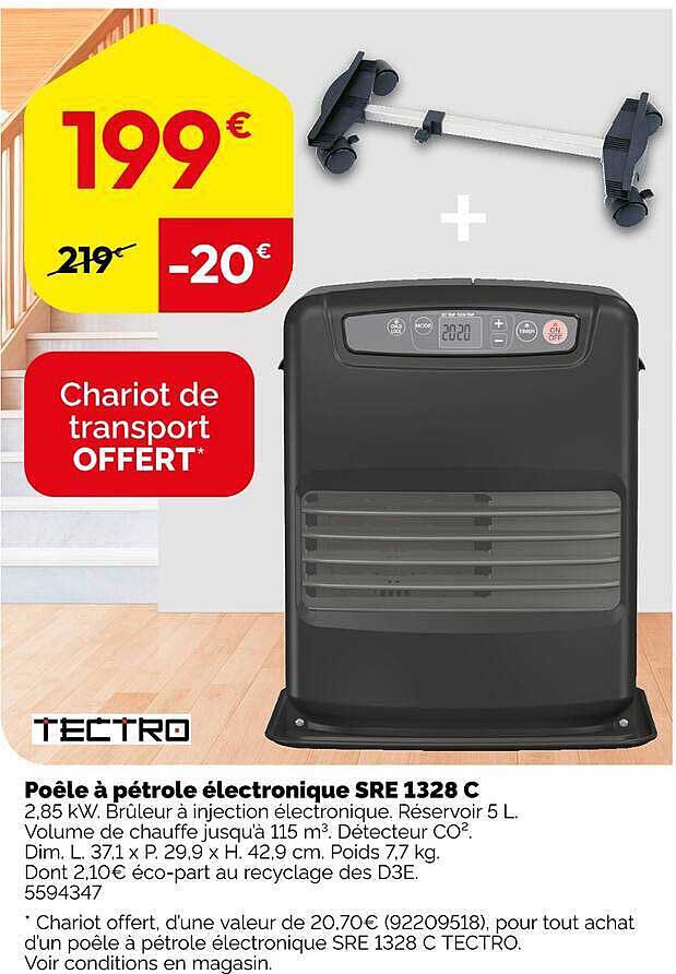 Poêle à pétrole électronique SRE 1328 C