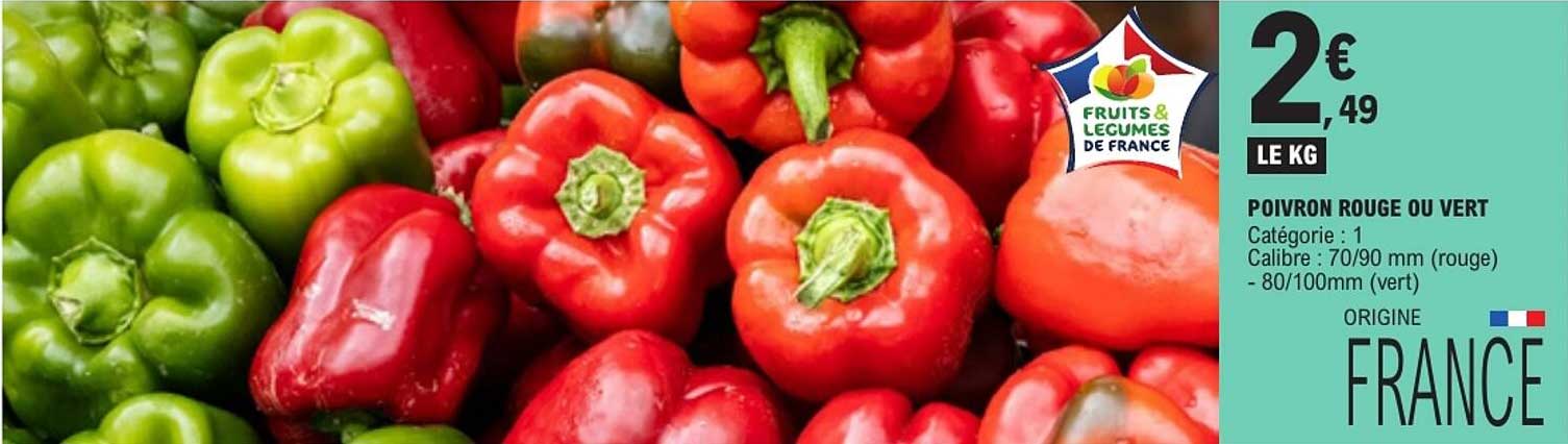 POIVRON ROUGE OU VERT