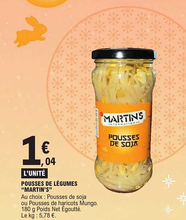 POUSSES DE LÉGUMES “MARTIN’S”