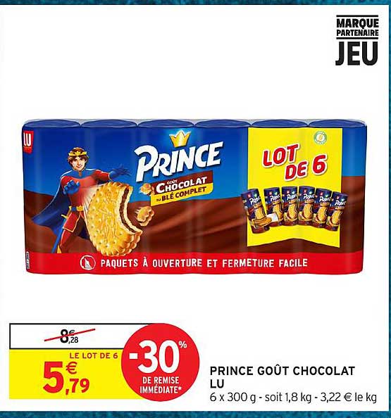 PRINCE GOÛT CHOCOLAT LU