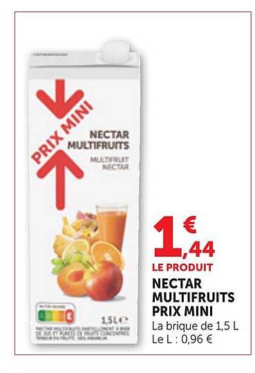 PRIX MINI NECTAR MULTIFRUITS