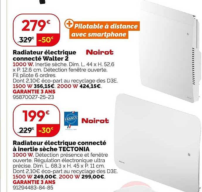 Radiateur électrique connecté Walter 2