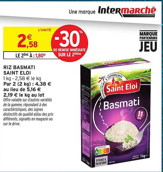 RIZ BASMATI SAINT ELOI