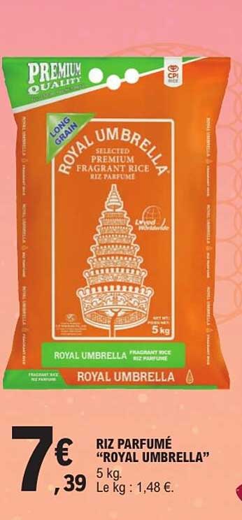 RIZ PARFUMÉ "ROYAL UMBRELLA" 5 kg.