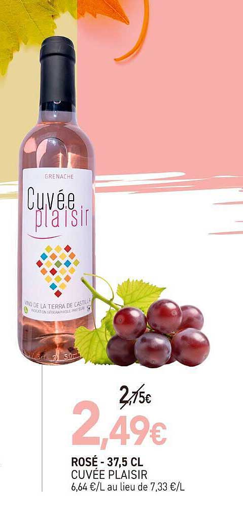 ROSÉ - 37,5 CL CUVÉE PLAISIR