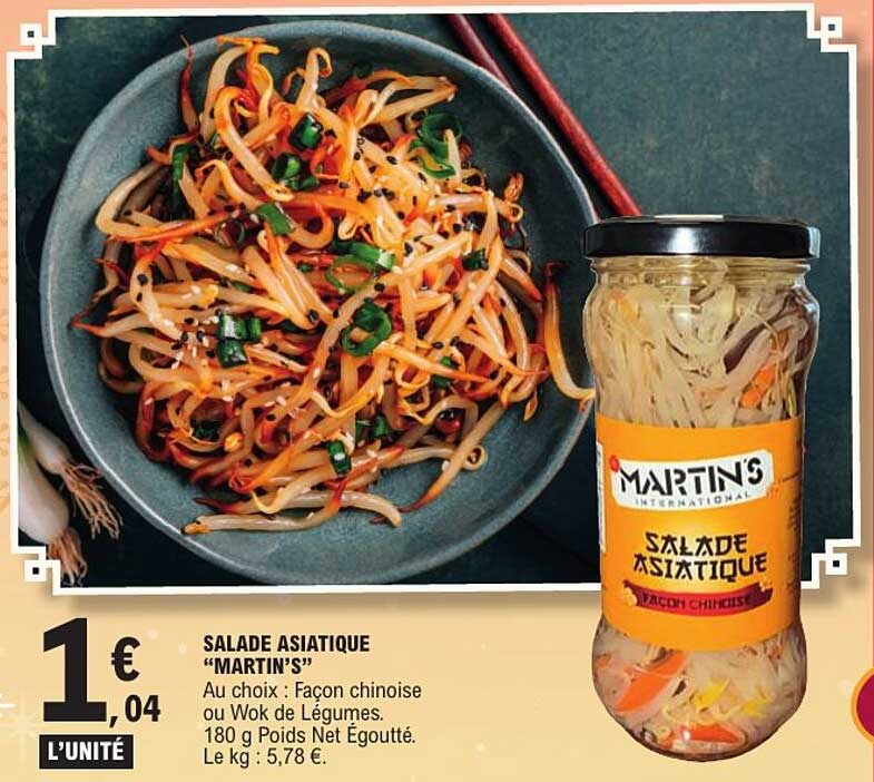 SALADE ASIATIQUE “MARTIN’S”
