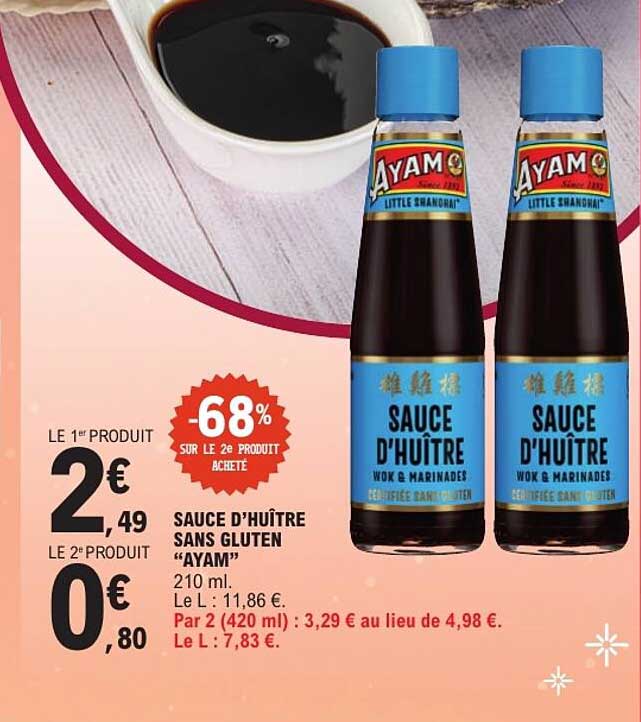 SAUCE D'HUÎTRE SANS GLUTEN “AYAM”