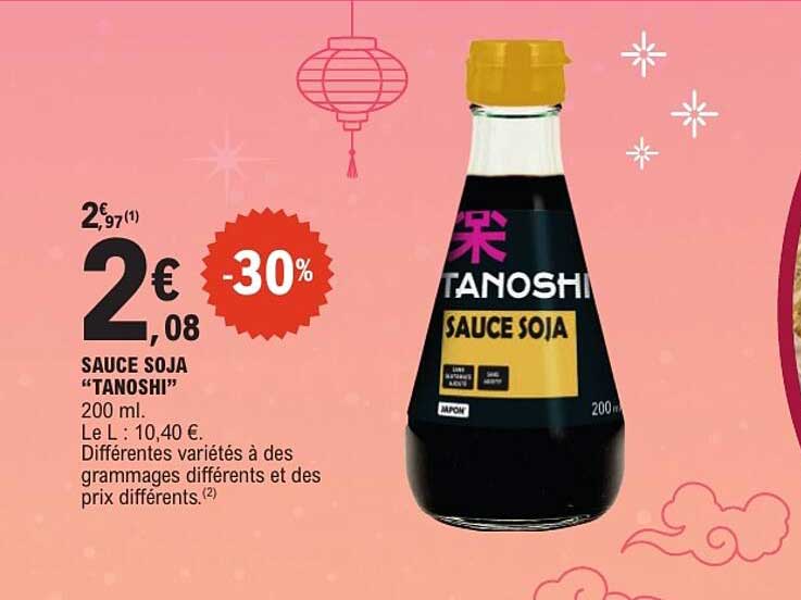 SAUCE SOJA “TANOSHI” 200 ml