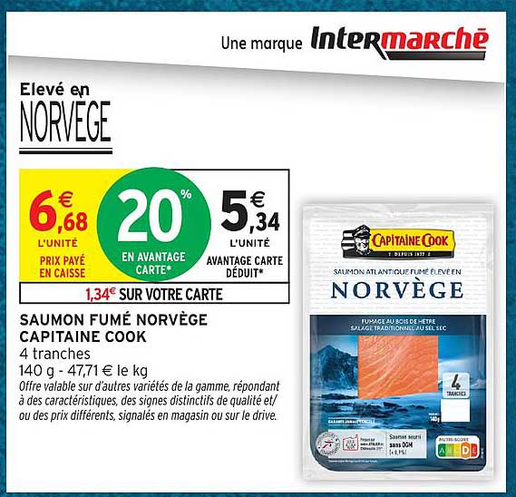 SAUMON FUMÉ NORVÈGE CAPITAINE COOK