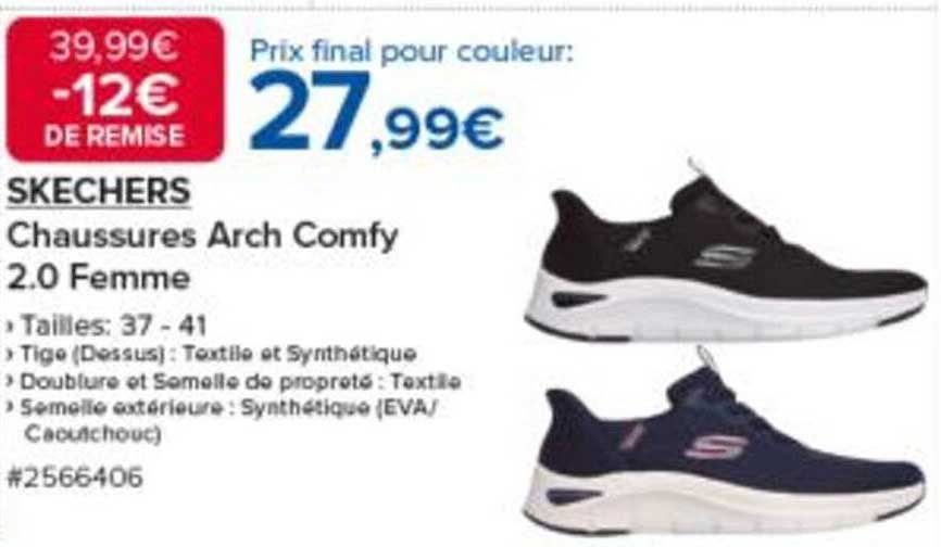 SKECHERS Chaussures Arch Comfy 2.0 Femme
