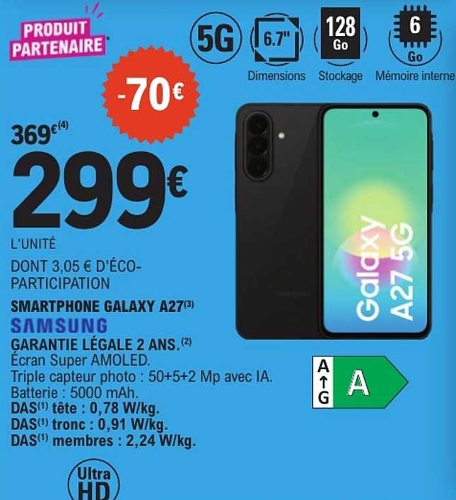 SMARTPHONE GALAXY A27(3) SAMSUNG