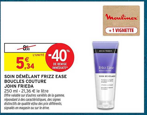 SOIN DÉMÊLANT FRIZZ EASE BOUCLES COUTURE JOHN FRIEDA