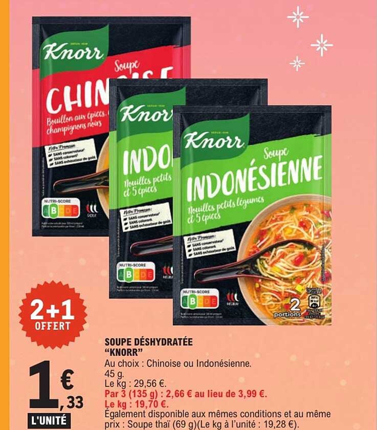SOUPE DÉSHYDRATÉE “KNORR”