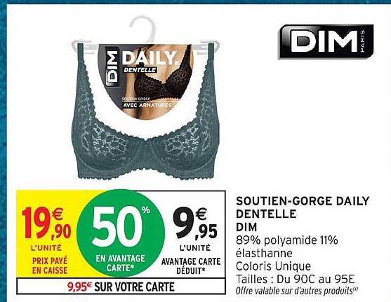 SOUTIEN-GORGE DAILY DENTELLE DIM