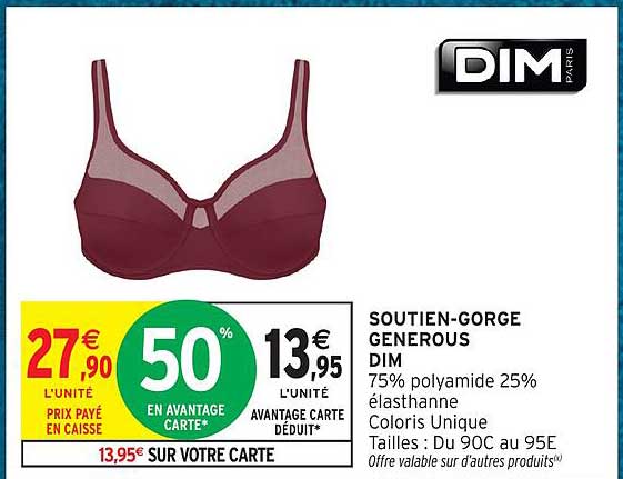 SOUTIEN-GORGE GENEREUX DIM