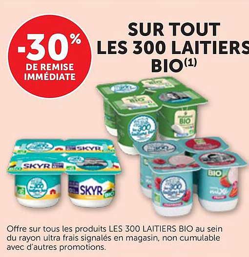 SUR TOUT LES 300 LAITIERS BIO(1)