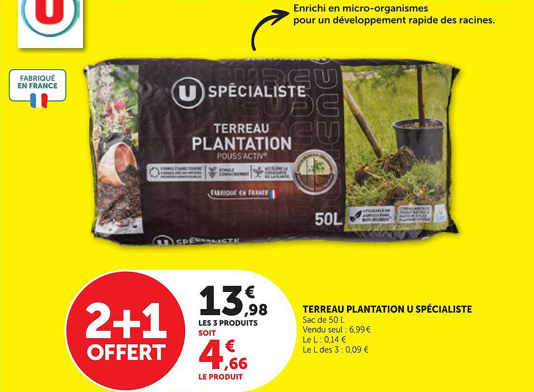TERREAU PLANTATION U SPÉCIALISTE