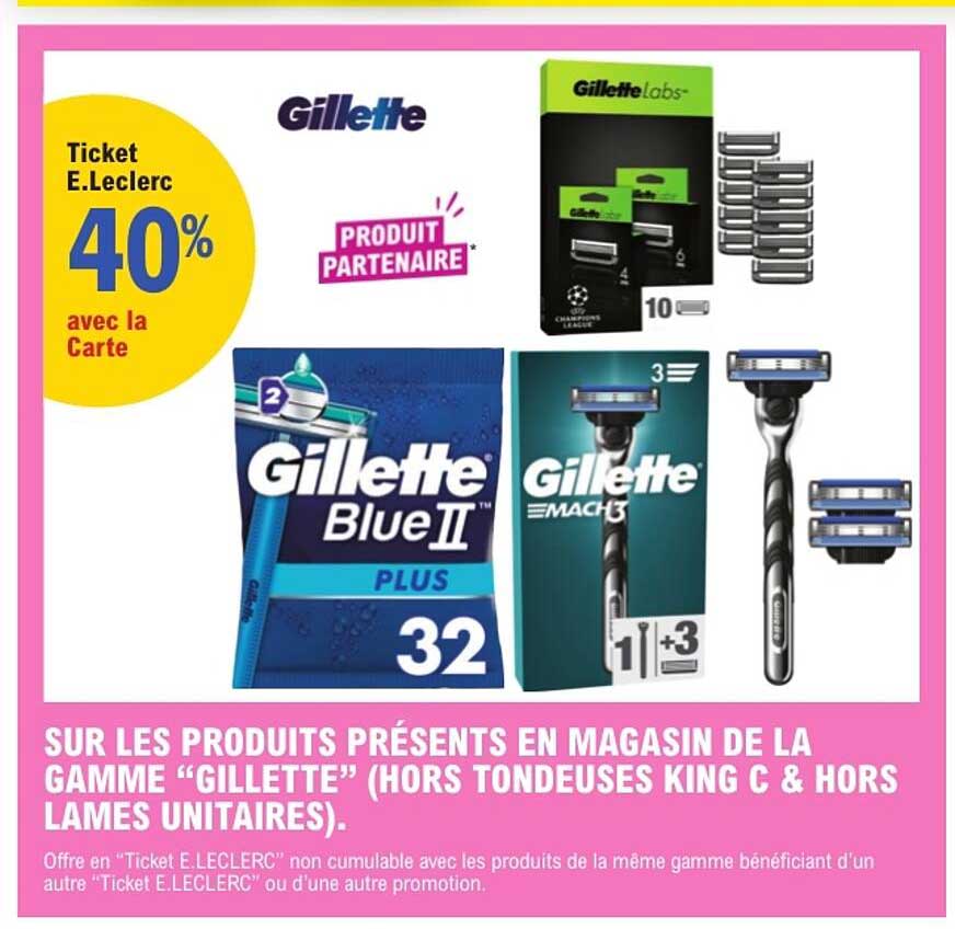 Ticket E.Leclerc 40% avec la Carte