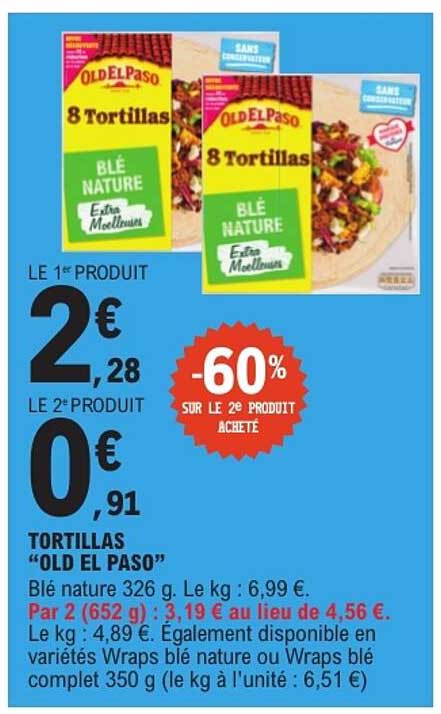 TORTILLAS “OLD EL PASO”