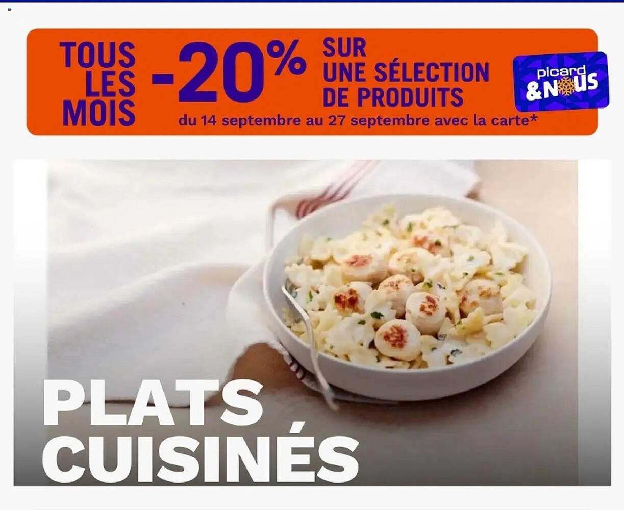 TOUS LES MOIS -20% SUR UNE SÉLECTION DE PRODUITS