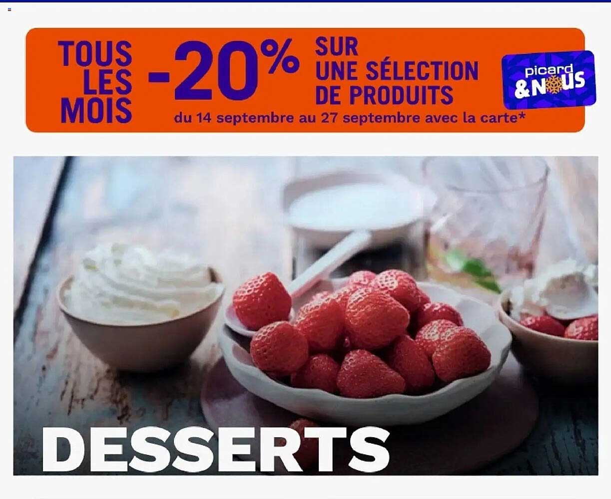 TOUS LES MOIS -20% SUR UNE SÉLECTION DE PRODUITS