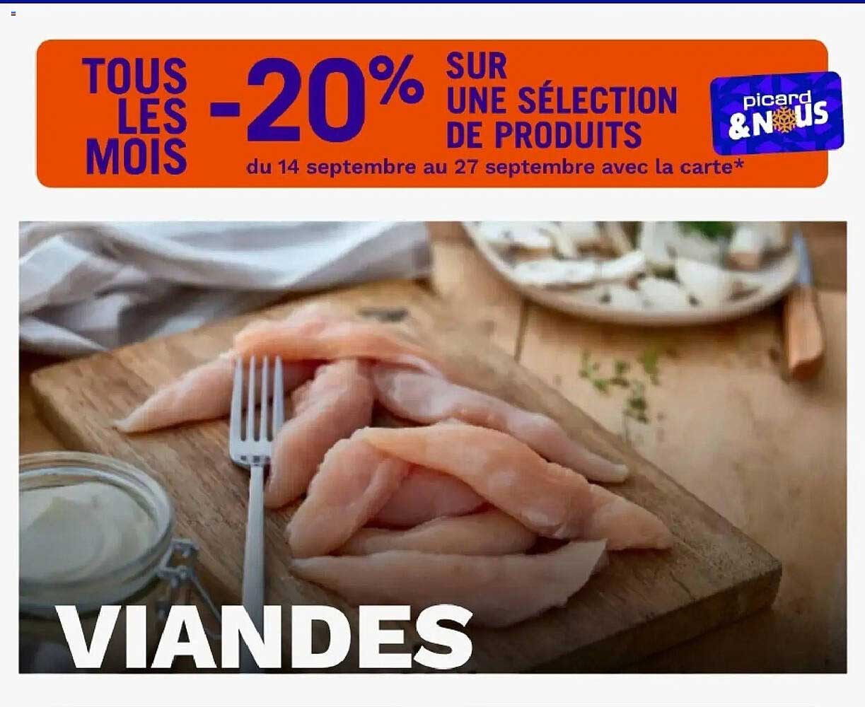 TOUS LES MOIS -20% SUR UNE SÉLECTION DE PRODUITS
