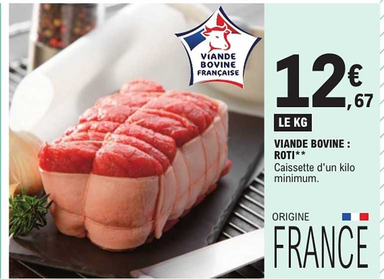 VIANDE BOVINE : ROTI**