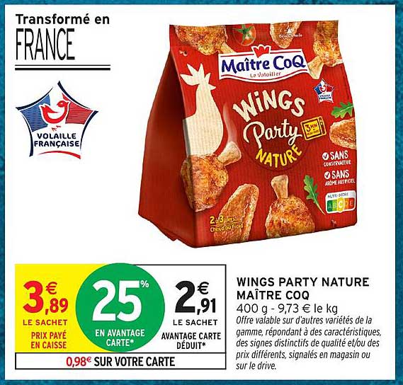 WINGS PARTY NATURE MAÎTRE COQ