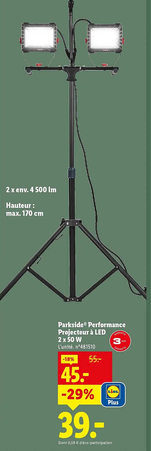 Lidl Projecteur Lednull