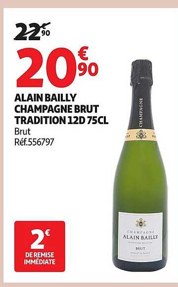 ALAIN BAILLY CHAMPAGNE BRUT TRADITION 12D 75CL