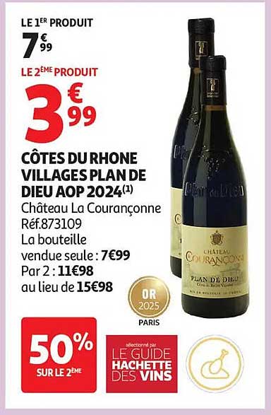 CÔTES DU RHONE VILLAGES PLAN DE DIEU AOP 2024