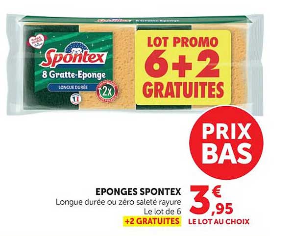 Spontex Tableau Promo Eponges Spontex chez Maximarché - 123Catalogue.fr